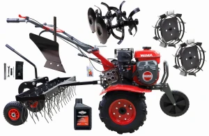Glebogryzarka Spalinowa Weima WM500 7KM pług + koła metalowe + grabie 
